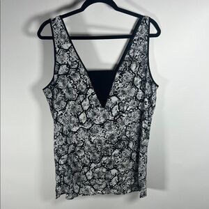 Express Monochrome Snake Print Tank Top